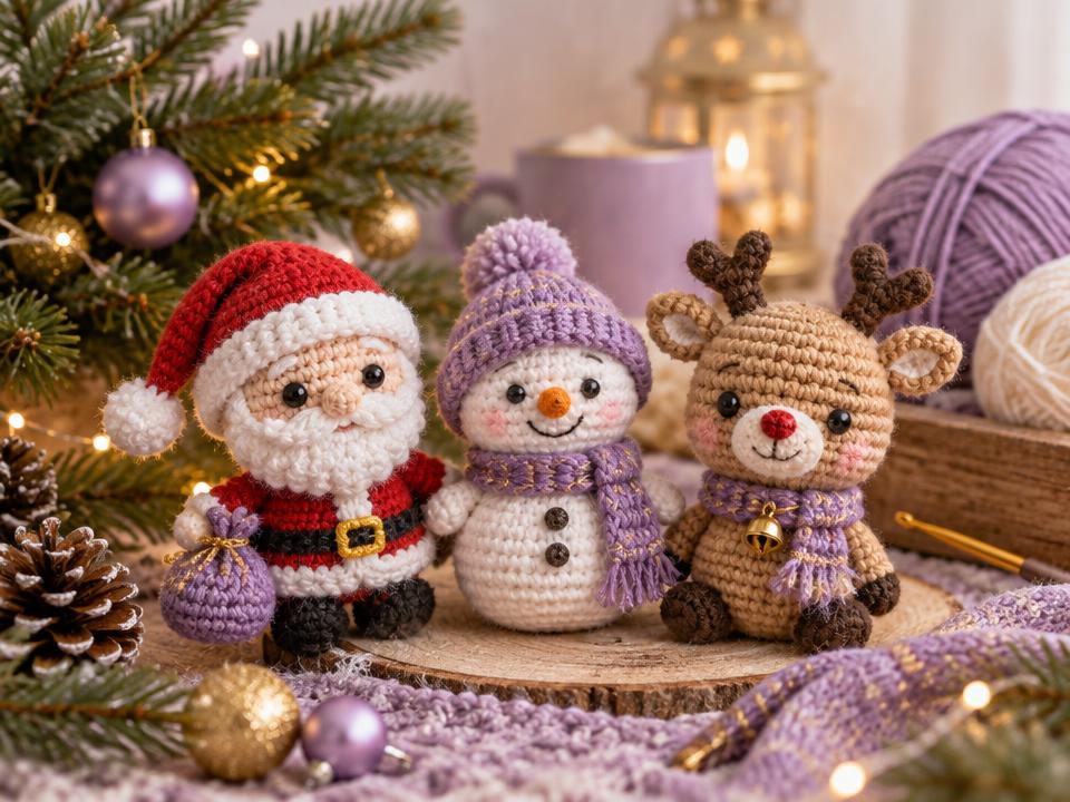 +350 patrones de amigurumis navideños plus