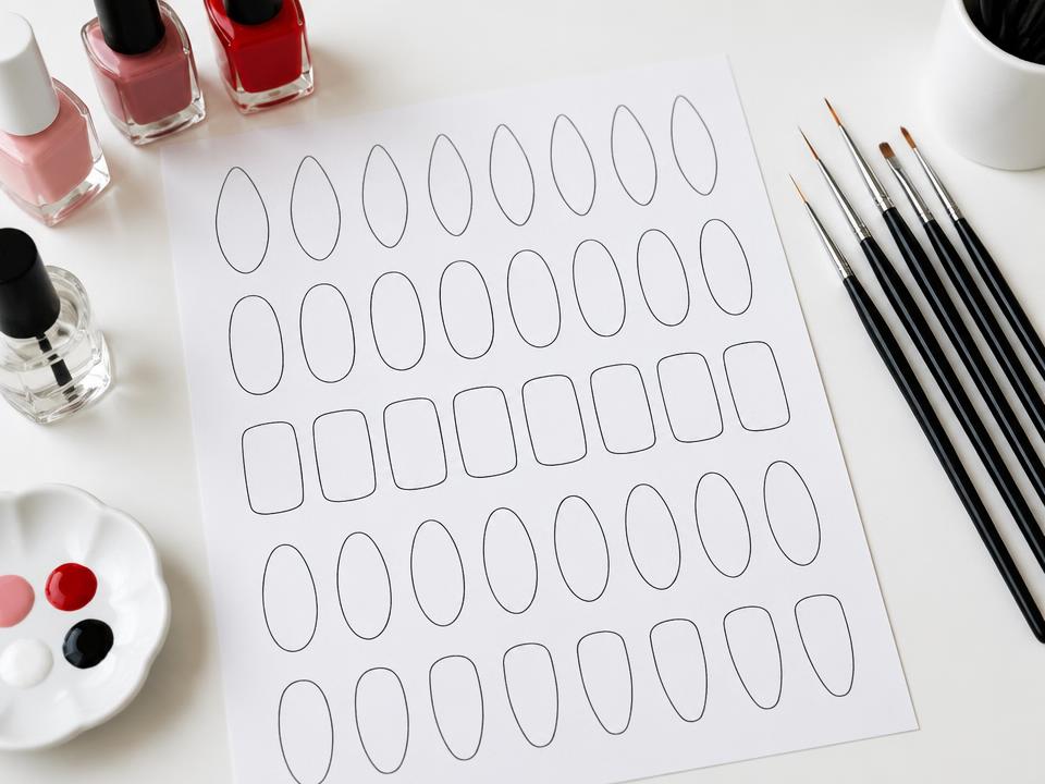 Plantillas de perfeccionamiento para manicuristas